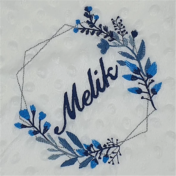 Kişiye Özel Nohut Battaniye Çizgi Laruel Desenli - 2