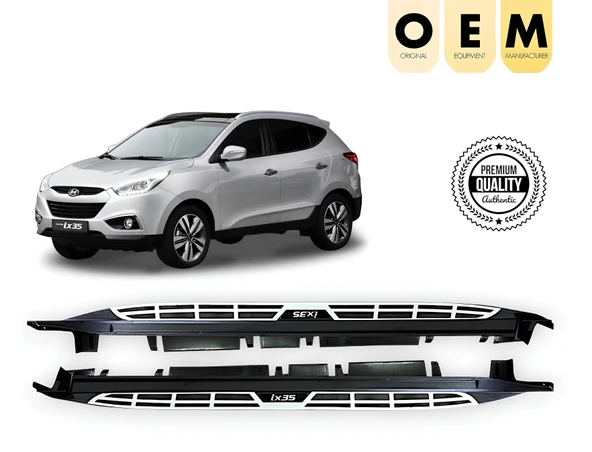 İX35 ARACA ÖZEL OEM YAN BASAMAK KARE TİP 2010 2011 2012 2013 2014 2015 ürün görseli 1