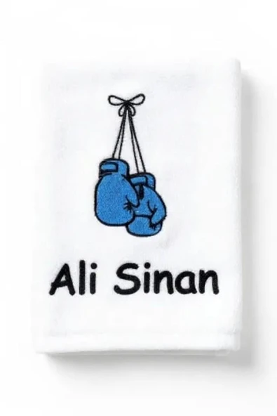 İsimli Boks Temalı Antreman Havlusu 50x90 cm - 9