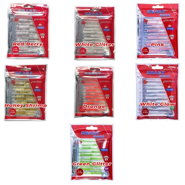 Pandora Shaky Worm 5 cm 10 Parça Lrf Silikon Yem