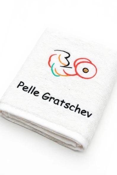 İsimli Fitnes  Antreman Havlusu Siyah 50x90 cm - Resim 10