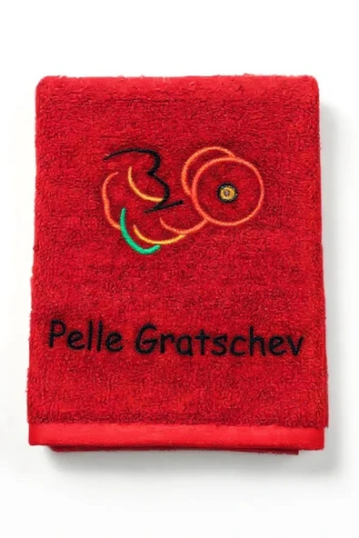 İsimli Fitnes  Antreman Havlusu Siyah 50x90 cm - Resim 5