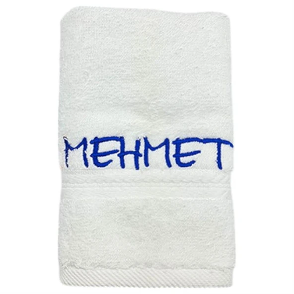 Kişiye Özel Nakışlı Havlu 30x50 Beyaz ürün görseli