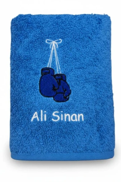 İsimli Boks Temalı Antreman Havlusu 50x90 cm - 11
