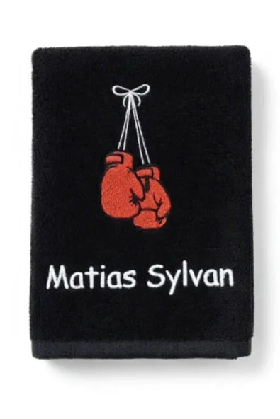 İsimli Boks Temalı Antreman Havlusu 50x90 cm - 6