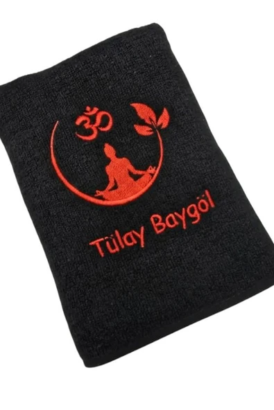 İsimli Yoga Temalı Antreman Havlusu 50x90 cm - 2