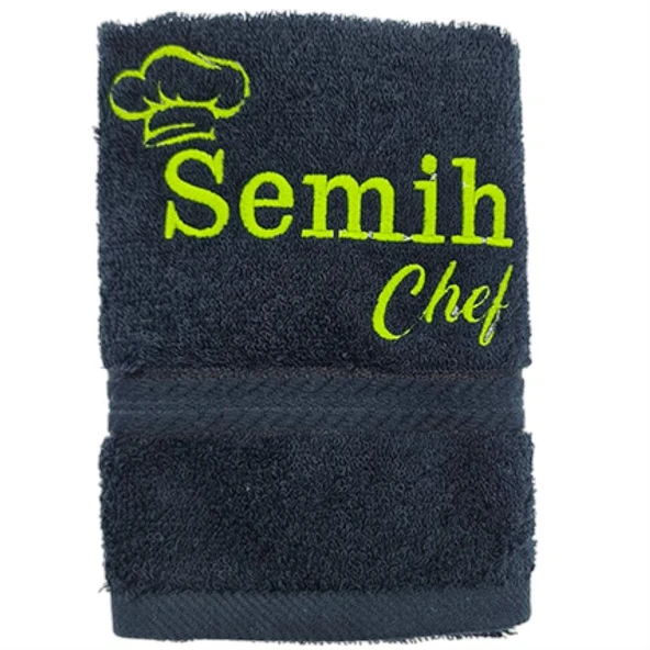 İsimli Chef Desenli Mutfak Havlusu - 1