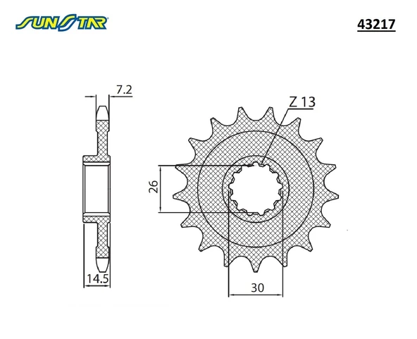 ÖN DİŞLİ BMW S 1000 XR 1000cc 2014-2023 - Resim 2
