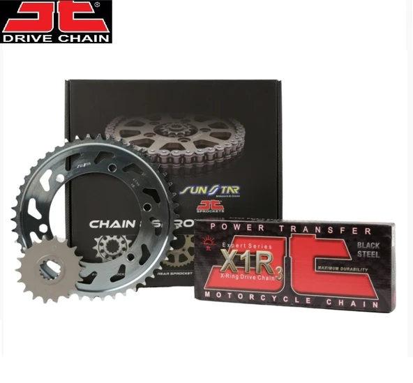 ZİNCİR DİŞLİ SETİ KAWASAKI Z 900 RS 900cc ZİNCİR: JT-525X1R3 Çelik-114 ÖN DİŞLİ: SUNSTAR 15T ARKA DİŞLİ: JT 44T 2023-2024 ürün görseli