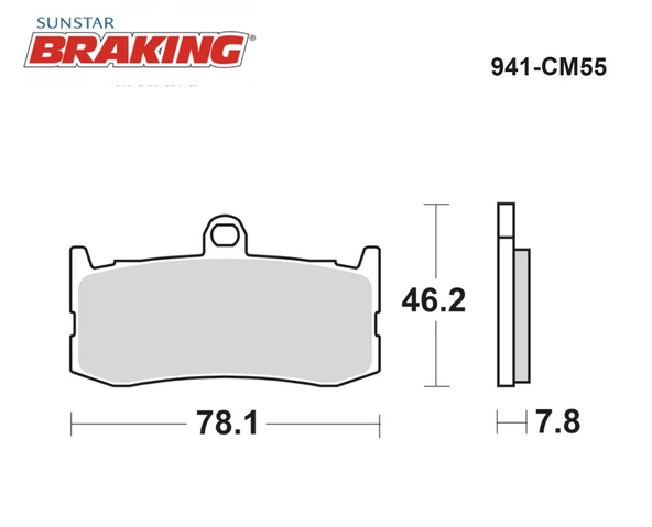 SİNTERLİ ÖN FREN BALATASI 941CM55 - Resim 2