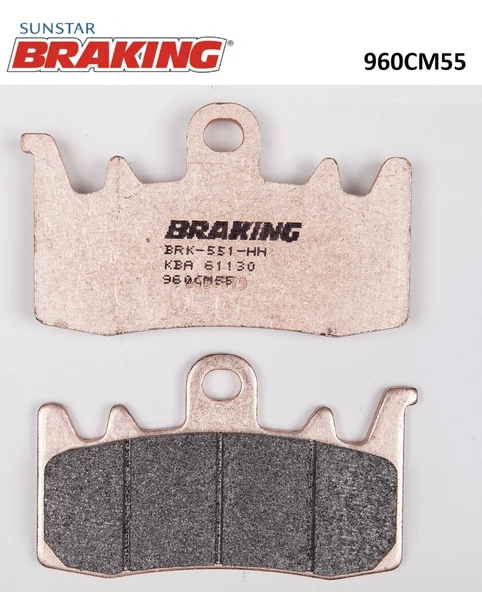 SİNTERLİ ÖN FREN BALATASI TRIUMPH STREET TRIPLE R 765cc ÖN İKİ TAKIM KULLANIR 2017-2020 ürün görseli