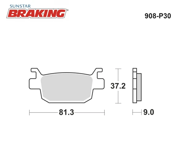 SİNTERLİ ARKA FREN BALATASI MONDIAL BUCCANEER 250cc 2016 - Resim 2