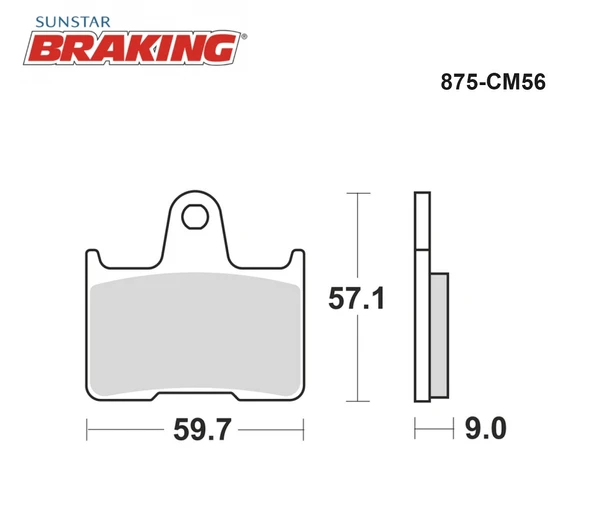 SİNTERLİ ARKA FREN BALATASI SUZUKI GSX-R 1000cc 2001-2021 - Resim 2