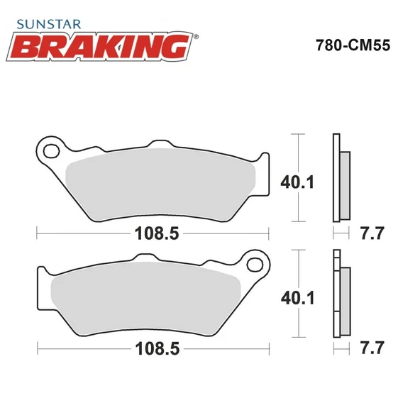 SİNTERLİ FREN BALATASI YAMAHA XT R 660cc ÖN 2004-2009 - Resim 2