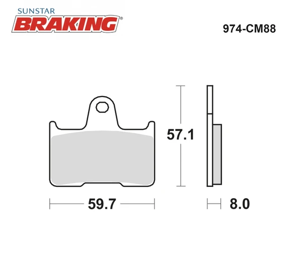 SİNTERLİ ARKA FREN BALATASI HARLEY D. XL 883 L SUPERLOW 883cc 2014-2018 - Resim 2