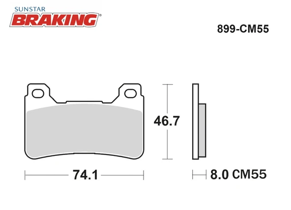SİNTERLİ ÖN FREN BALATASI HONDA CBR 1000RR 1000cc ÖN İKİ TAKIM KULLANIR 2004-2019 - Resim 2