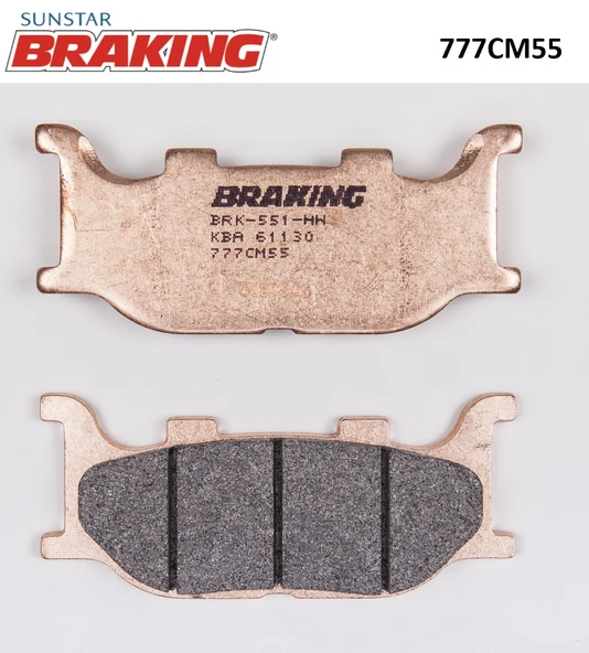 SİNTERLİ ÖN FREN BALATASI YAMAHA XVS MIDNIGHT STAR 1300cc ÖN İKİ TAKIM KULLANIR 2007-2016 ürün görseli