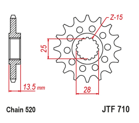 ÖN DİŞLİ KAUÇUKLU veya KAUÇUKSUZ APRILIA TUAREG 660cc 2022-2024 ürün görseli