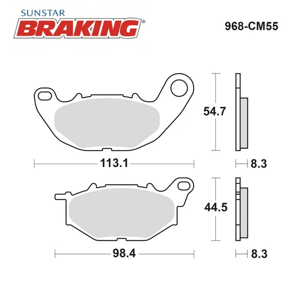SİNTERLİ ÖN FREN BALATASI YAMAHA YZF R25 250cc 2014-2024 - Resim 2