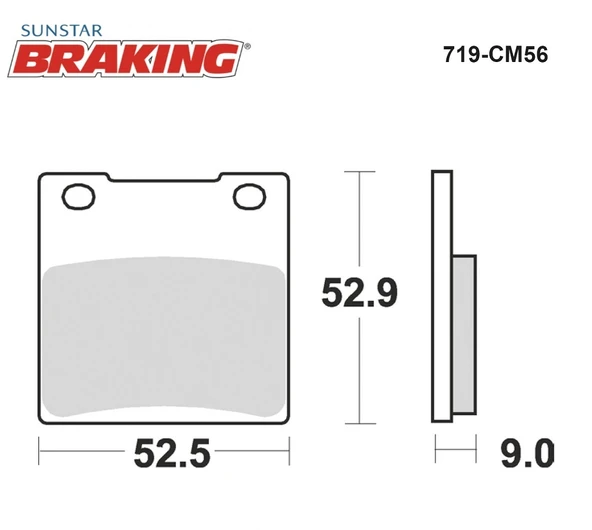 SİNTERLİ ARKA FREN BALATASI SUZUKI TL S 1000cc 1997-2001 - Resim 2