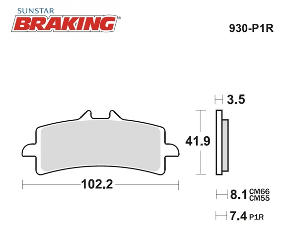 YÜKSEK PERFORMANS SİNTERLİ ÖN FREN BALATASI PİST TRIUMPH TIGER SPORT 850cc ÖN İKİ TAKIM KULLANIR 2021-2025 - Resim 2