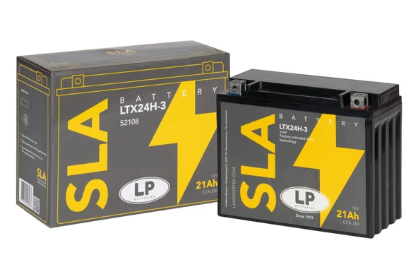 SLA AKÜ MB LTX24H-3 21 A KG: 6,6 L:205 W:85 H:162 CCA: 350 YAMAHA XV VIRAGO 1100cc 1990-1998 ürün görseli