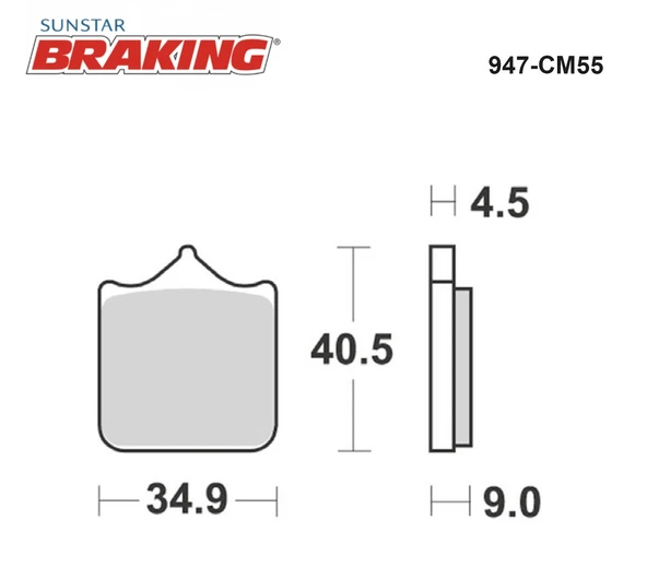 SİNTERLİ ÖN FREN BALATASI BMW S 1000 RR 1000cc ÖN İKİ TAKIM KULLANIR 2009-2017-2021 - Resim 2