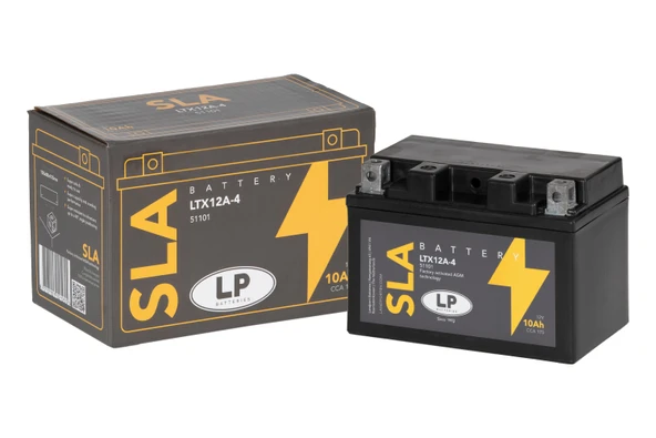 SLA AKÜ MB LTX12A-4 10 A KG: 3,29 L:150 W:88 H:105 CCA: 175 SYM WOLF 250cc 2013-2015 ürün görseli