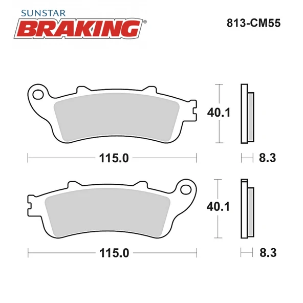 SİNTERLİ FREN BALATASI KAWASAKI VULCAN S 650cc ÖN 2015-2023 - Resim 2