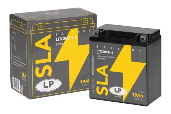 SLA AKÜ MB LTX20CH-4 19 A KG: 5,7 L:150 W:87 H:163 CCA: 320 TRIUMPH TIGER XR X T 800cc 2015-2020 ürün görseli