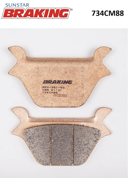 SİNTERLİ ARKA FREN BALATASI HARLEY D. XLH 883 SPORTSTER 883cc 1990-2006 ürün görseli