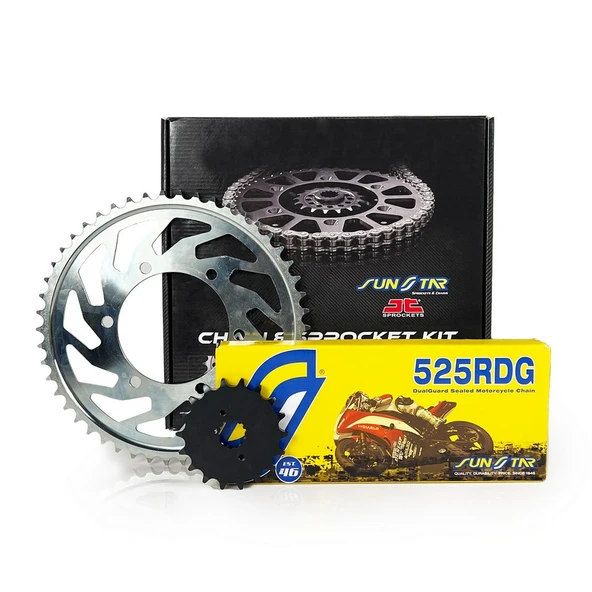 ZİNCİR DİŞLİ SETİ HONDA VT C SHADOW 750cc ÖN DİŞLİ ORJ-1 ARKA DİŞLİ ORJ+3 2011-2013 ürün görseli