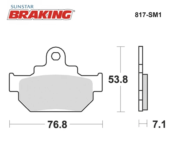 YARI METALİK ÖN FREN BALATASI SUZUKI VL INTRUDER 250cc 2000-2004 - Resim 2