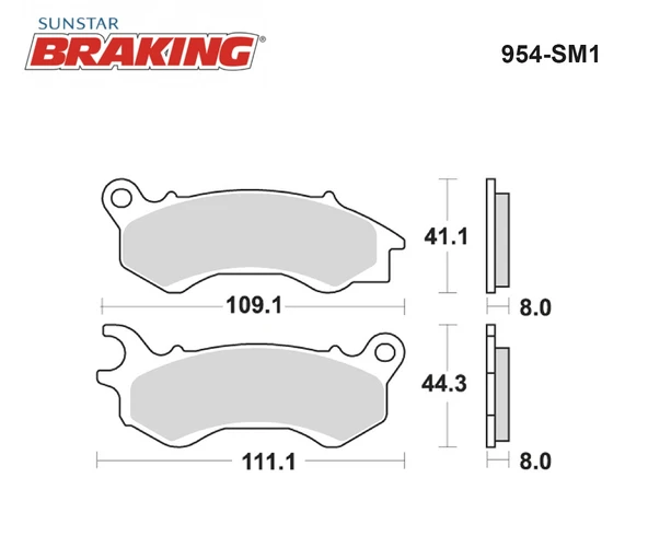 YARI METALİK ÖN FREN BALATASI PEUGEOT DJANGO 150cc 2015-2017 - Resim 2