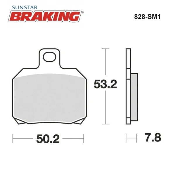 YARI METALİK ARKA FREN BALATASI TRIUMPH SPEED TRIPLE RS 1200cc 2022 - Resim 2