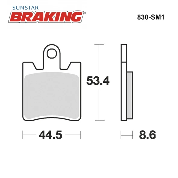 YARI METALİK ÖN FREN BALATASI TRIUMPH TROPHY SE 1215cc ÖN İKİ TAKIM KULLANIR 2013-2016 - 2