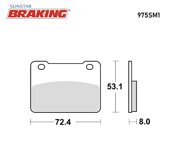 YARI METALİK ÖN FREN BALATASI SYM WOLF 250cc 2013-2015 - Resim 2
