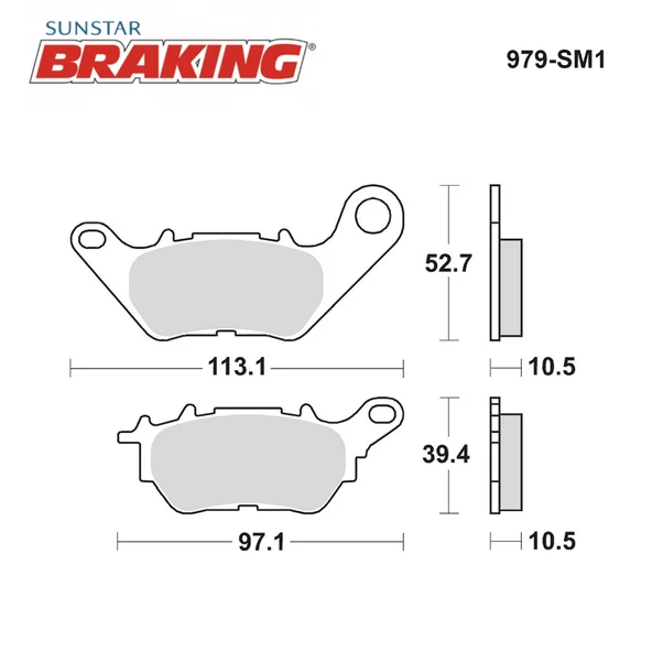 YARI METALİK ARKA FREN BALATASI YAMAHA YZF R25 250cc 2014-2024 - Resim 2