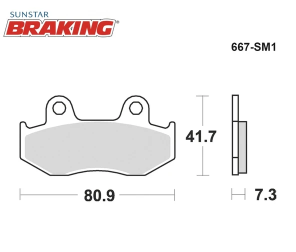 YARI METALİK ÖN FREN BALATASI HONDA SH 150cc 2001-2008 - Resim 2