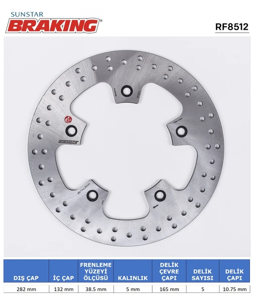 YAMAHA T-MAX 530-560 YUVARLAK ARKA FREN DİSKİ ARKA 2020-2023 ürün görseli