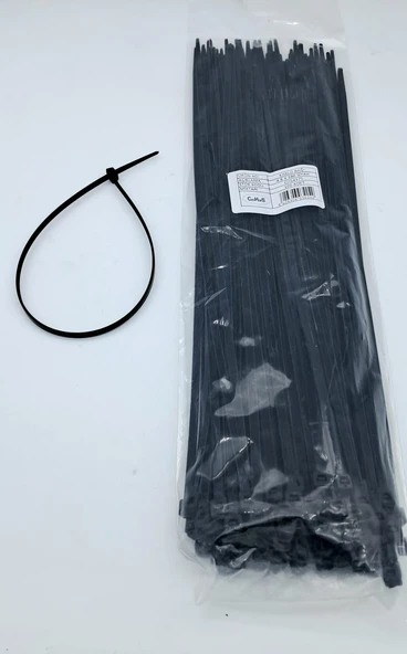 CIRT 4,8 MM X 400 MM KABLO BAĞI İTHAL SİYAH 1 PAKET = 100 ADET UNIVERSAL cc - 1