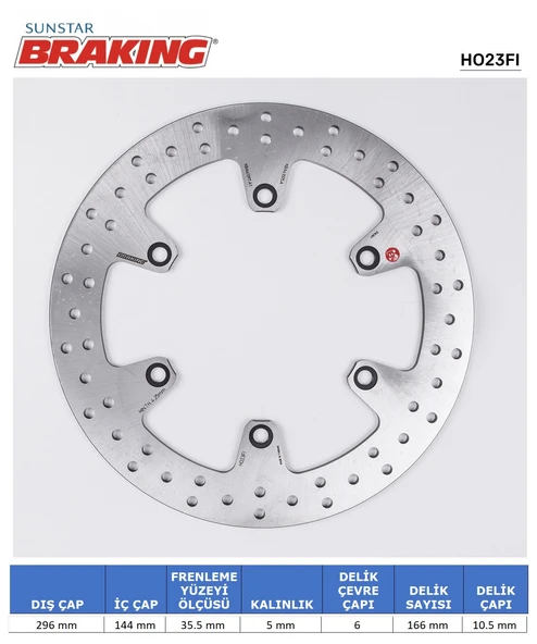 YUVARLAK ÖN FREN DİSKİ HONDA VT C SHADOW 750cc 1997-2015 ürün görseli