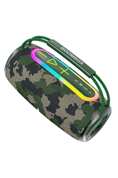 Torima BOOMBOX680 Yeşil Kamuflaj IPX6 Kablosuz 30W Bluetooth Hoparlör Speaker - Resim 3