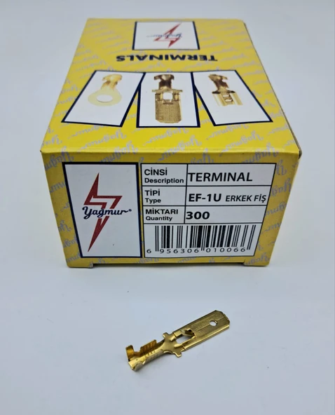 EF1U UZUN ERKEK FİŞ 1 KUTU = 300 ADET UNIVERSAL cc - 1