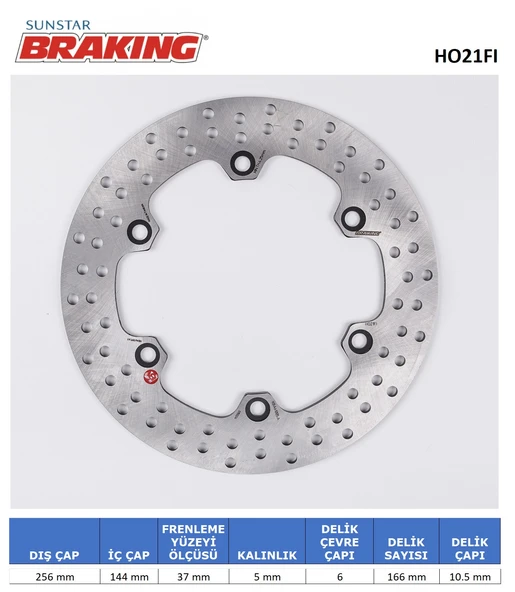 YUVARLAK FREN DİSKİ HONDA SILVER WING ABS 600cc ÖN 2001-2002-2010 ürün görseli