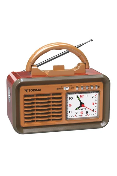 Torima D60 Kırmızı Nostalji Radyo Kablosuz Bluetooth Hoparlör - Resim 3