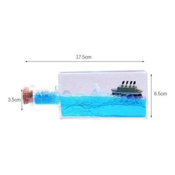 Batmayan Gemi Şişe Akvaryum - 3