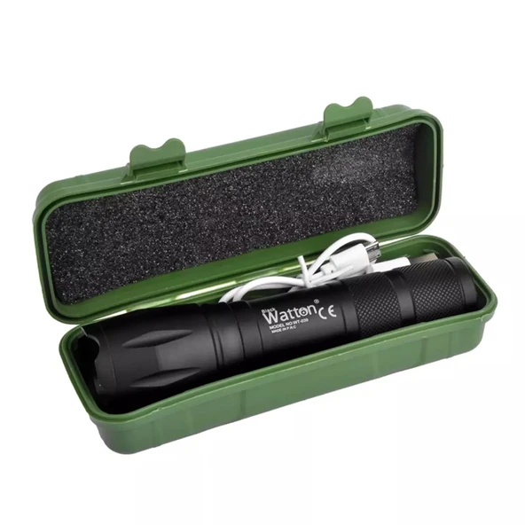 Powerbank Özellikli Uzun Menzilli El Feneri  Wt-039 - 7