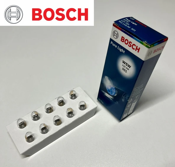 AMPÜL - PURE LIGHT - 12 V - W5W - 5 10 ADET SATILIR UNIVERSAL cc - 1