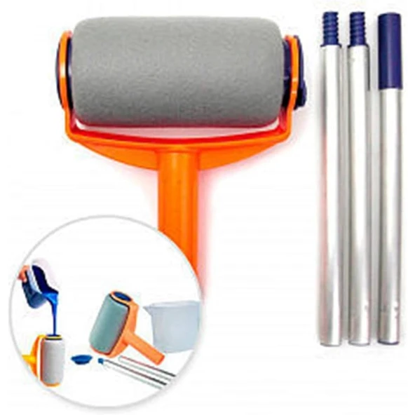 Pintar Facil Pratik Damlatmayan Boya Rulosu Ve Fırçası - 2